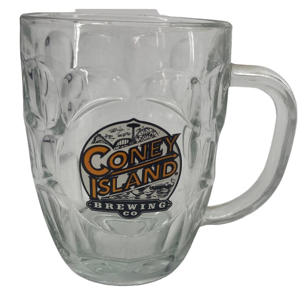 Coney Island Brewing Co / Luminarc USA Dimpled Glass 20oz Beer Mug!
